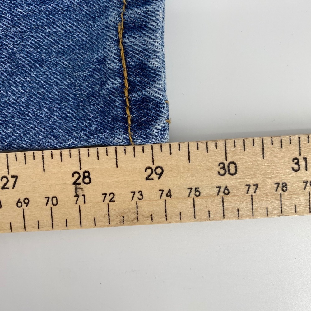 Levi Strauss 505 Jeans Mens W40 L30 Blue Straight Fit Denim Pants - Picture 9 of 10